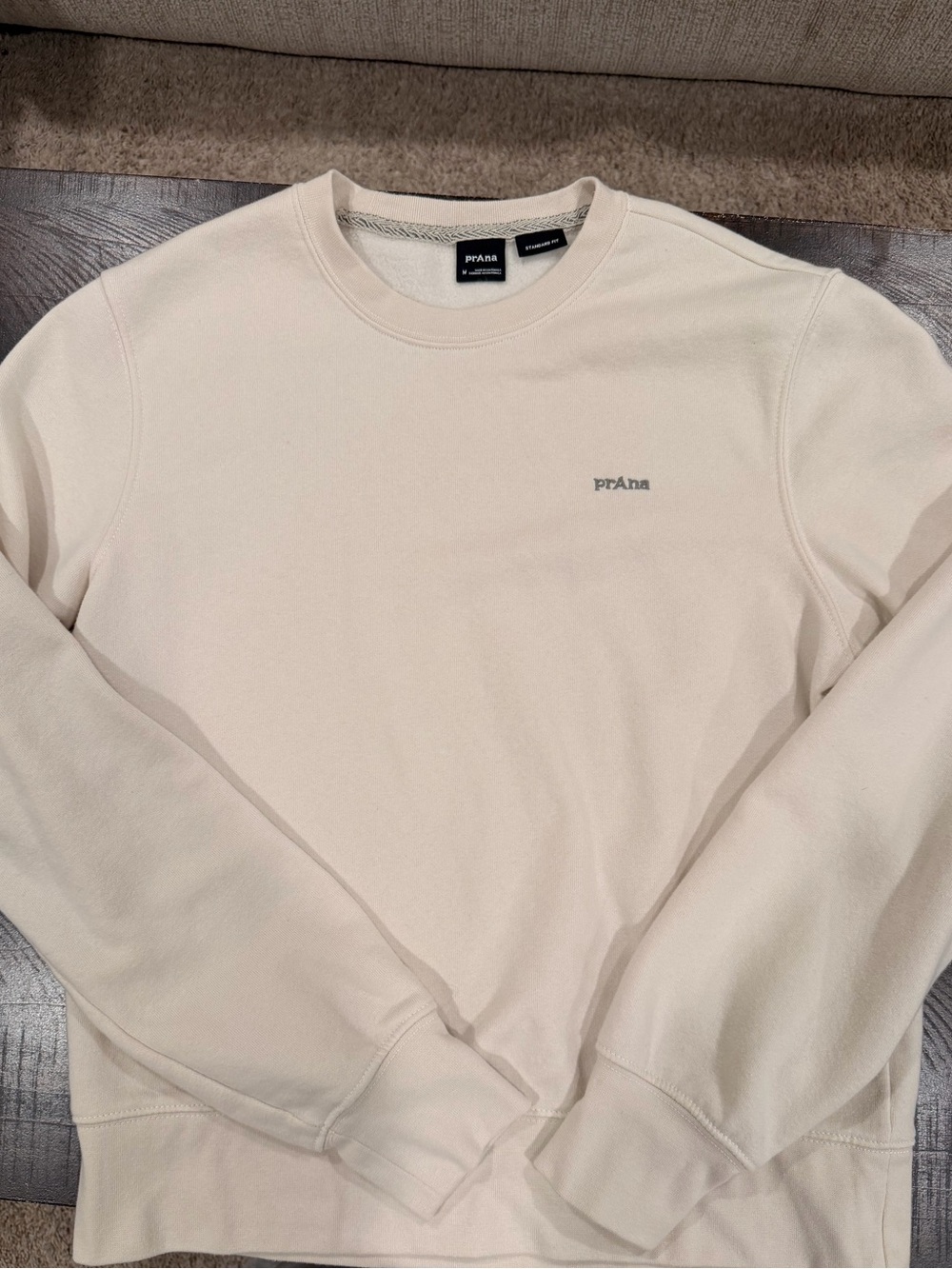 Prana Cream Crewneck Sweatshirt